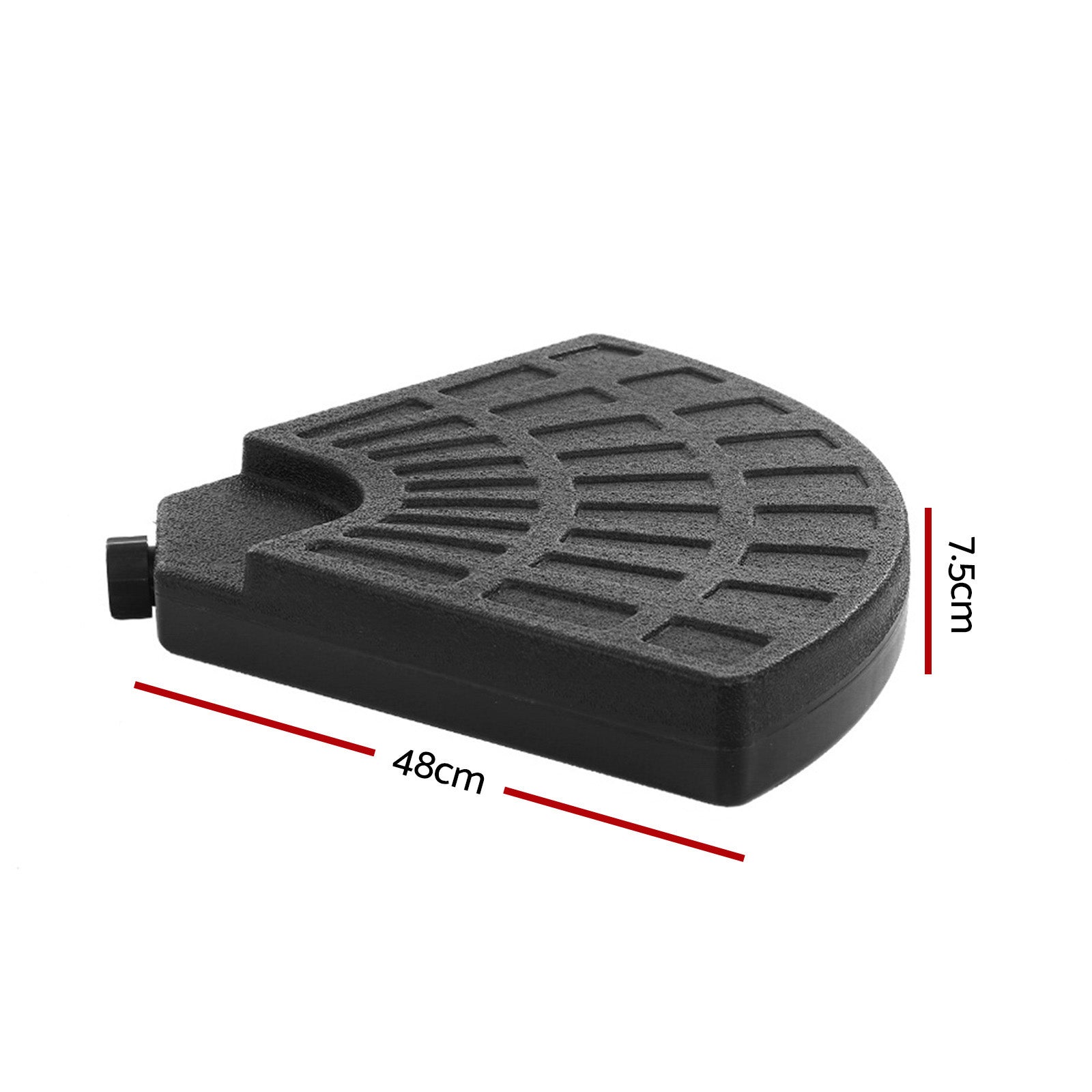 Umbrellas & Sunshades: Instahut 48cm Outdoor Umbrella Base Stand 4 Plates Pod Cantilever