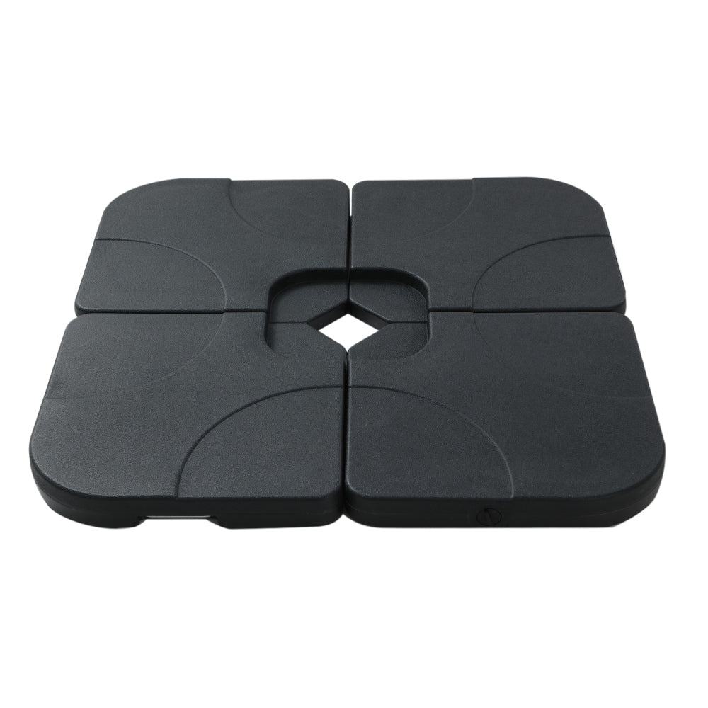 Umbrellas & Sunshades: Instahut Outdoor Umbrella Base 50cm 4 Plates Stand Pod Cantilever