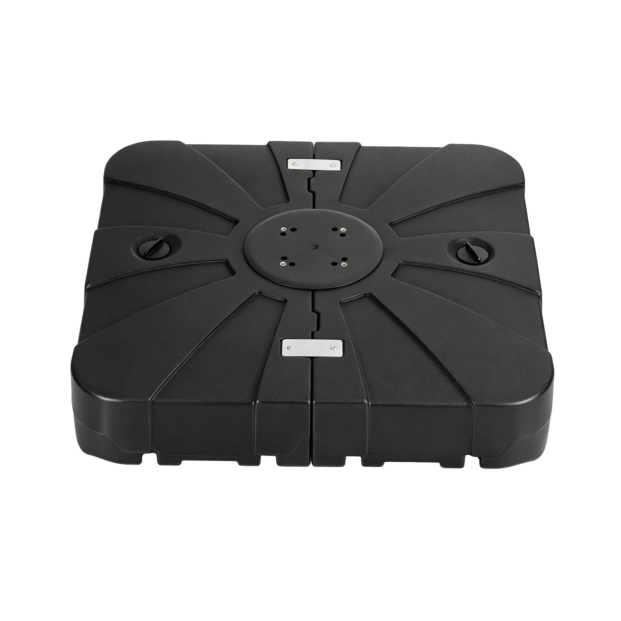 Instahut Outdoor Umbrella Base 2 Fillable 60kg Cantilever Umbrella Base with Wheels 84cm
