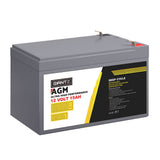 Batteries & Generators: Giantz AGM Battery 12V 15Ah Deep Cycle Box Portable Solar Caravan Camping