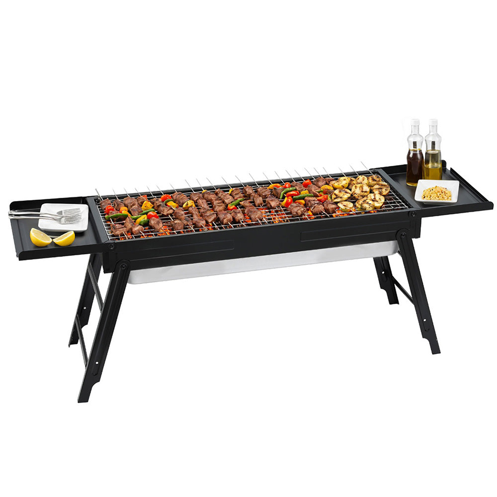 Fire Pits: Grillz Charcoal BBQ Grill Smoker Portable Barbecue Outdoor Foldable Camping