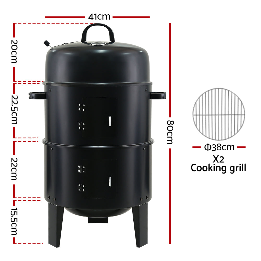BBQ Tools: Grillz BBQ Grill 3-In-1 Charcoal Smoker