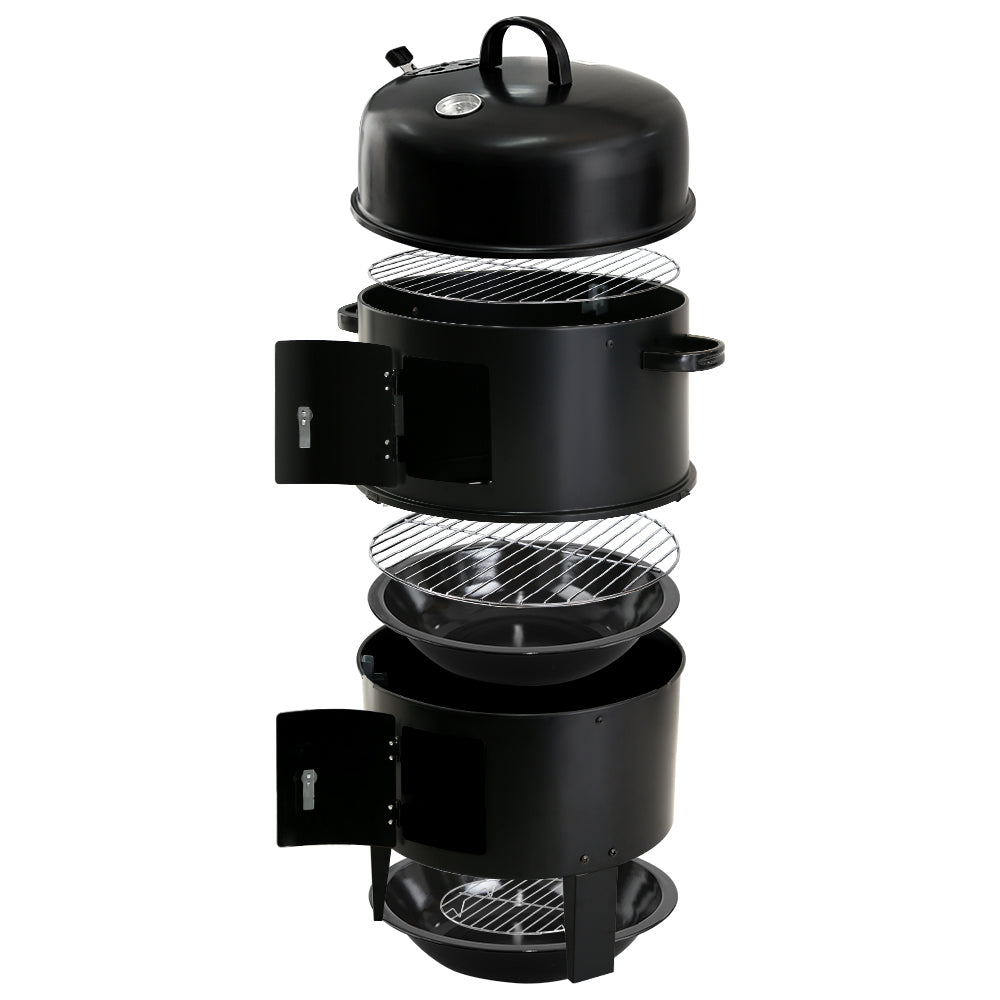 BBQ Tools: Grillz BBQ Grill 3-In-1 Charcoal Smoker