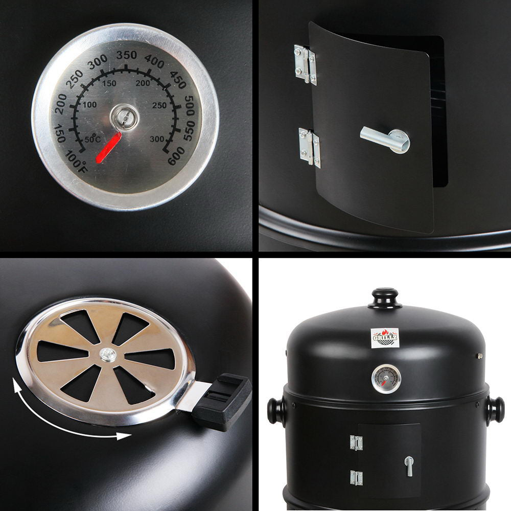BBQ Tools: Grillz BBQ Grill 3-In-1 Charcoal Smoker