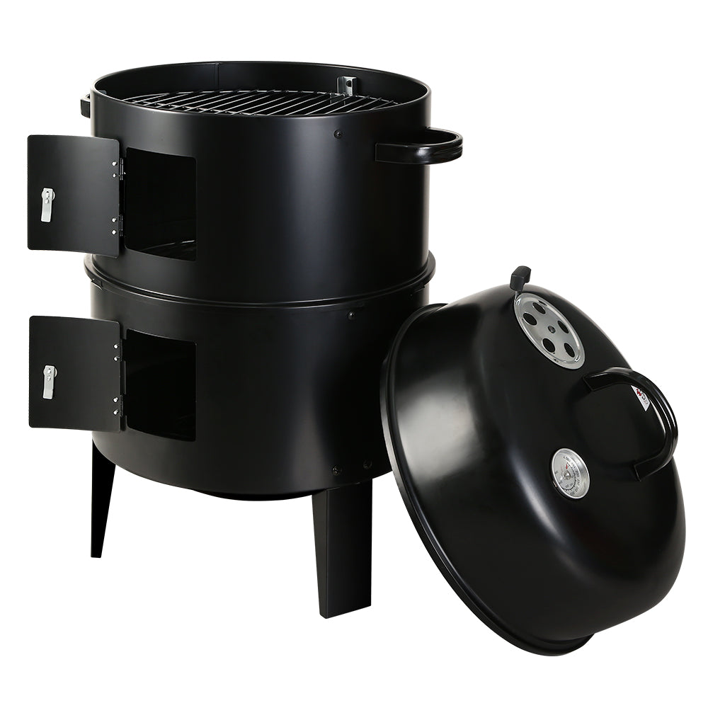 BBQ Tools: Grillz BBQ Grill 3-In-1 Charcoal Smoker