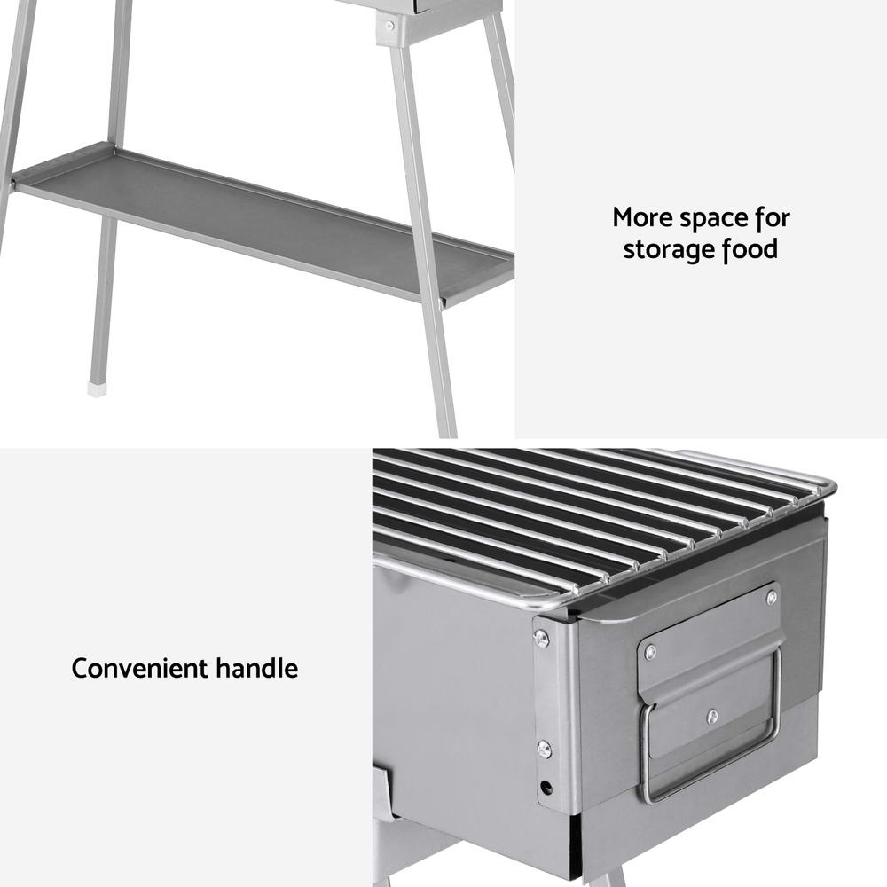 BBQ Tools: Grillz BBQ Grill Charcoal Smoker Portable Barbecue