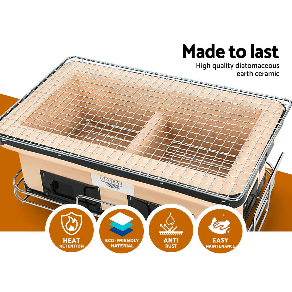 BBQ Tools: Grillz BBQ Grill Tabletop Charcoal Smoker