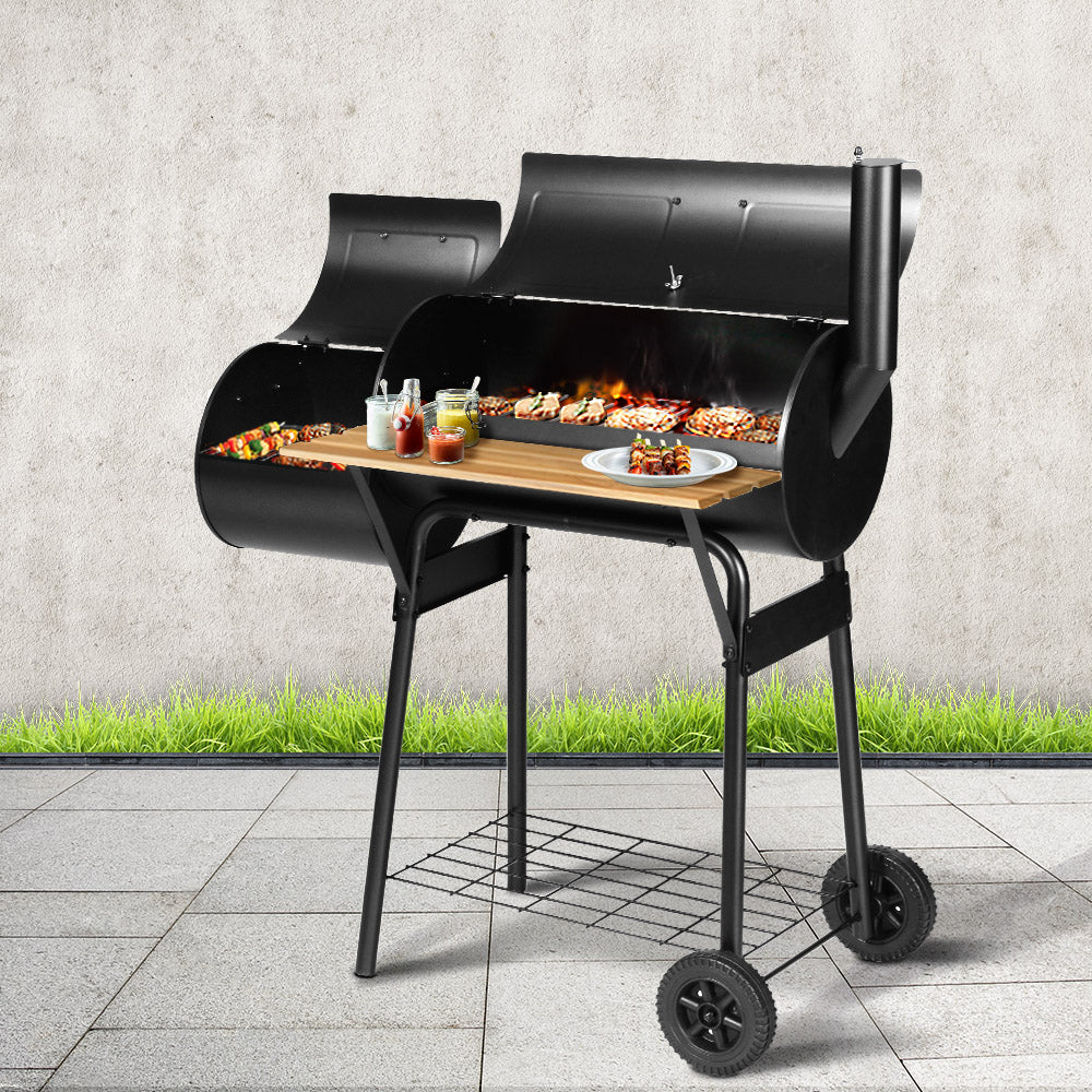 BBQ Tools: Grillz BBQ Grill 2-In-1 Offset Charcoal Smoker