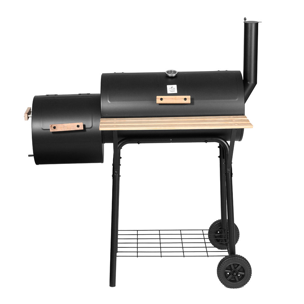 BBQ Tools: Grillz BBQ Grill 2-In-1 Offset Charcoal Smoker