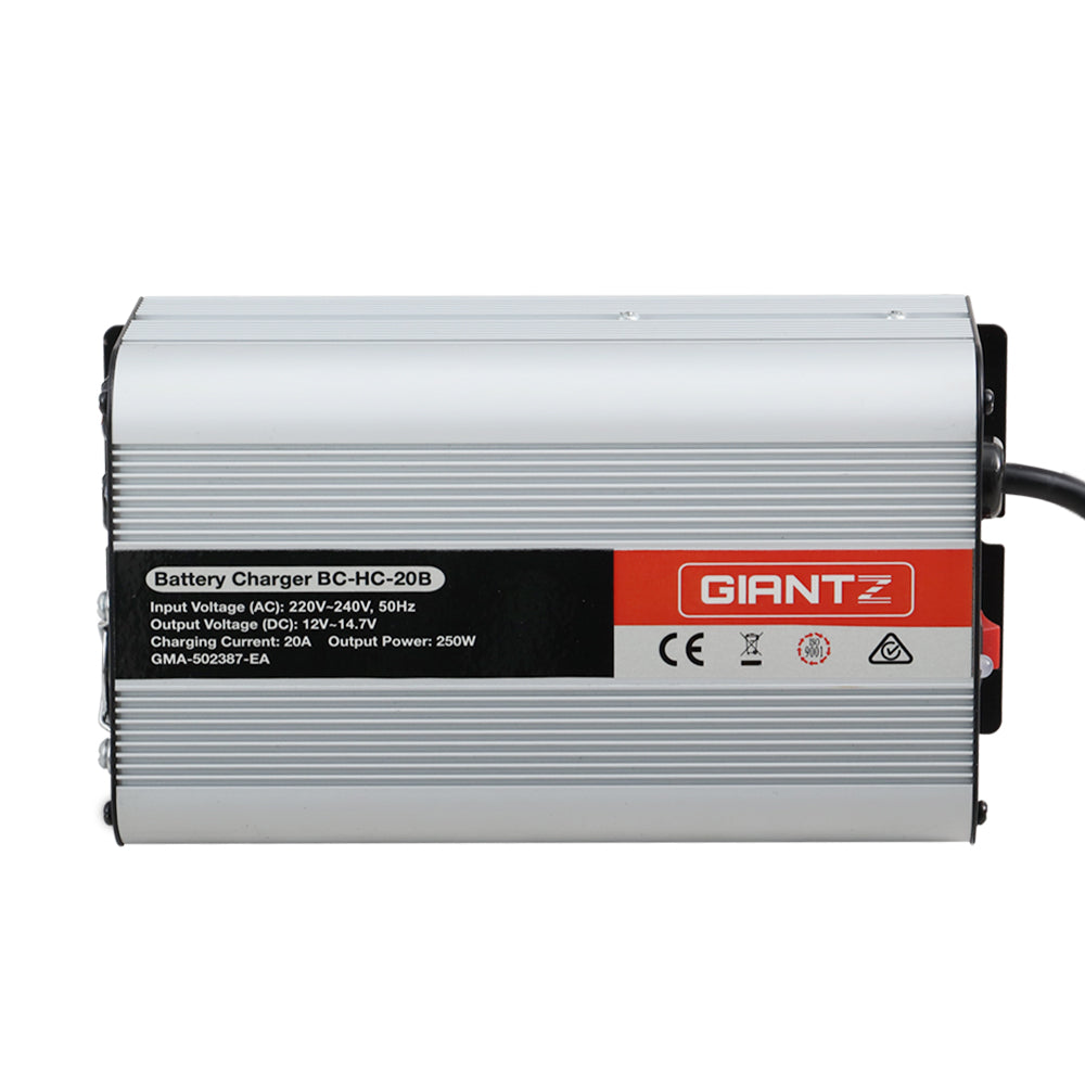 Batteries & Generators: Giantz 12V 20A Car Battery Charger Inverter 20 Amp ATV 4WD Boat Caravan