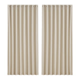 Curtains & Drapes: Artiss 2X Blockout Curtains Eyelet 300x230cm Beige