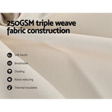 Curtains & Drapes: Artiss 2X Blockout Curtains Eyelet 300x230cm Beige