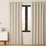 Curtains & Drapes: Artiss 2X Blockout Curtains Eyelet 300x230cm Beige