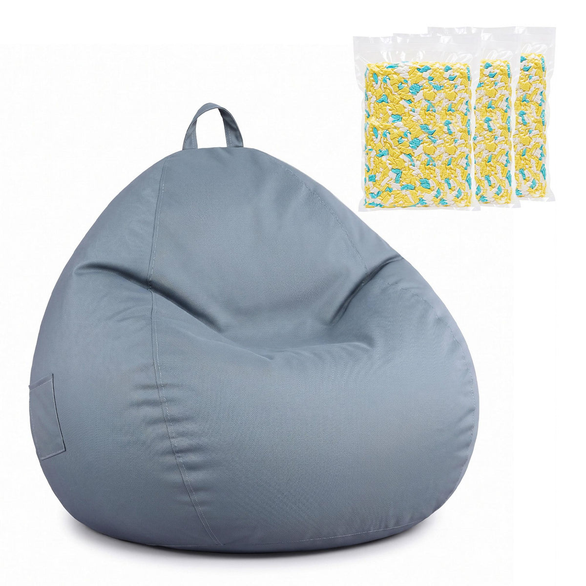 Artiss Outdoor Bean Bag Chair with Filler Splash-Proof Beanbag, Grey