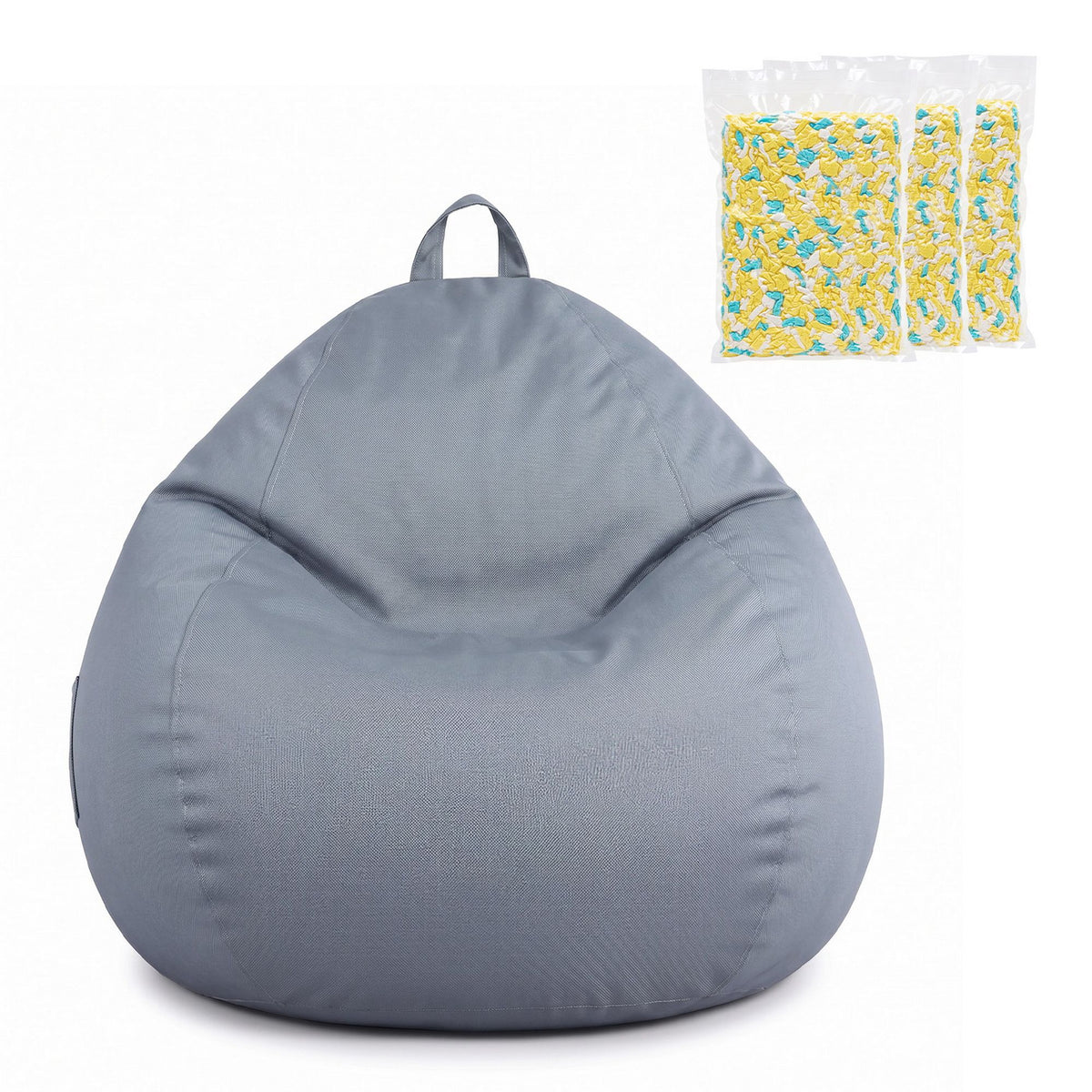 Artiss Outdoor Bean Bag Chair with Filler Splash-Proof Beanbag, Grey