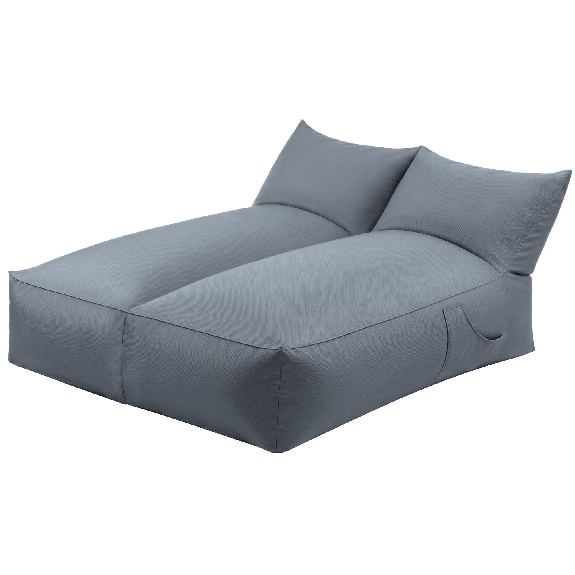 Artiss Outdoor Bean Bag Chair Cover (No Filler) 2 Seater Beanbag Lounge Sofacover Adults Splash-Proof Large Bean Bag Cover for Patio Poolside Relaxing Indoor, Grey