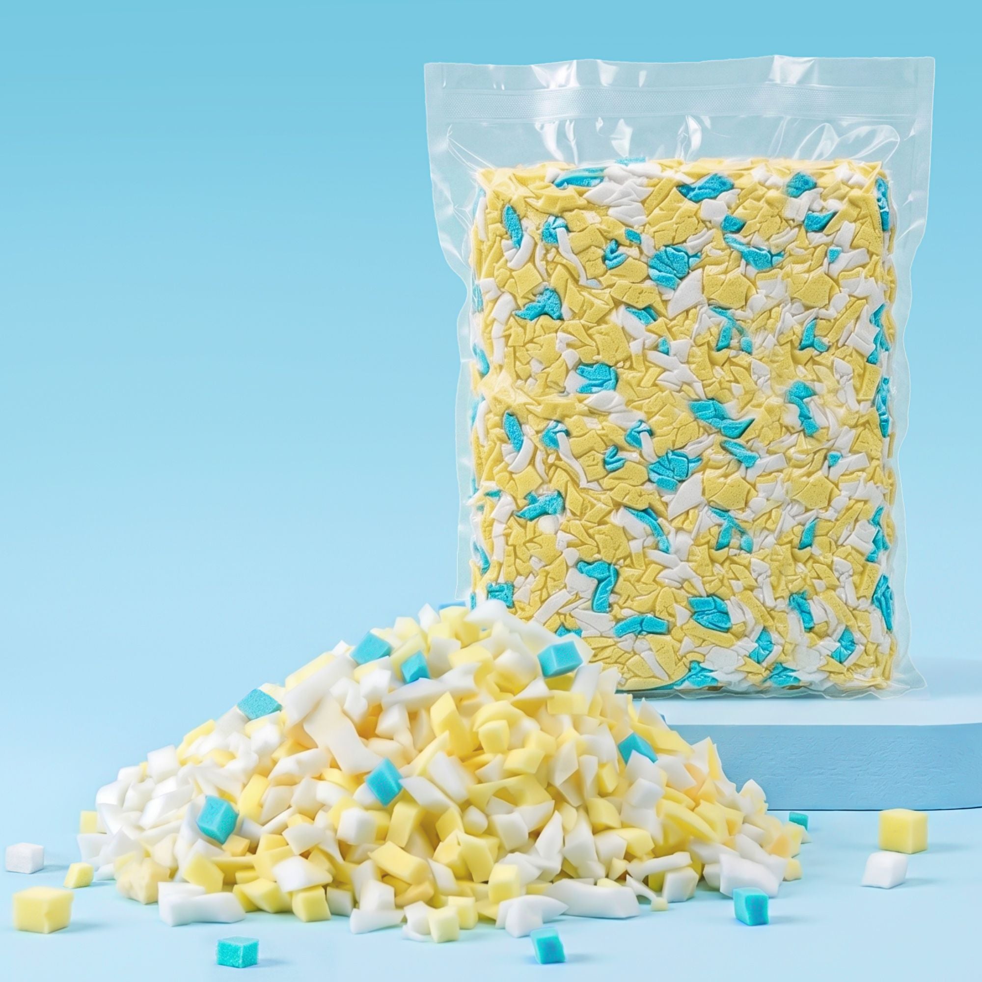Artiss 5lbs (2.2KG) Bean Bag Filler Shredded Memory Foam Filling High Density Soft Pillow Stuffing for Bean Bag Chair, Couch Cushion, Dog Bed, Stuffed Animals and Arts Crafts