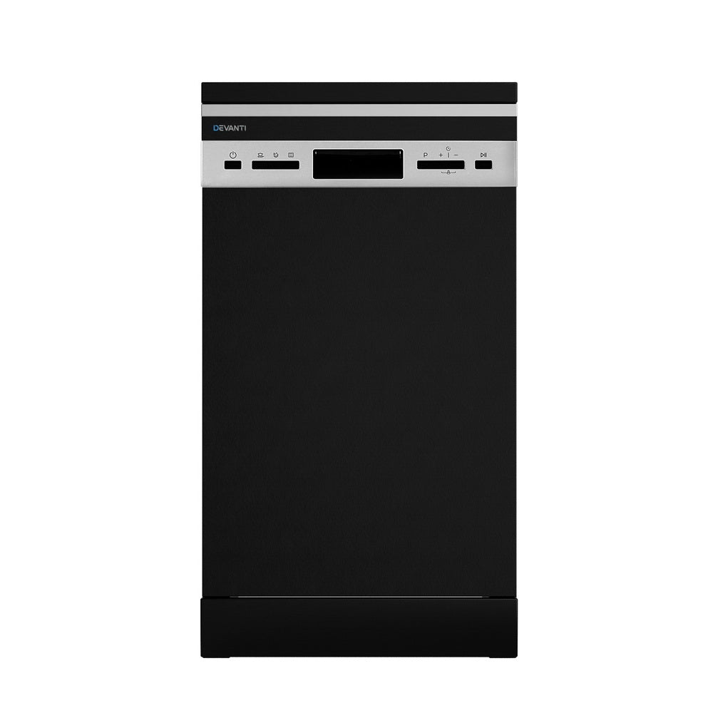 Dishwashers: Devanti 10 Place Settings Freestanding Dishwasher Black