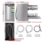 Devanti 10 Place Settings Freestanding Dishwasher Silver