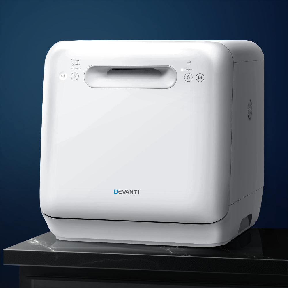 Dishwashers: Devanti 3 Place Settings Benchtop Dishwasher