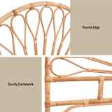 Headboards: Artiss Bed Headboard Queen Bedhead Rattan - MARI Pine
