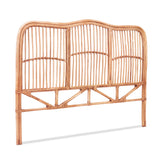 Artiss Bed Headboard Double Bedhead Rattan - NERO Pine