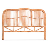 Headboards: Artiss Bed Headboard Queen Bedhead Rattan - NERO Pine