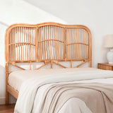 Headboards: Artiss Bed Headboard Queen Bedhead Rattan - NERO Pine