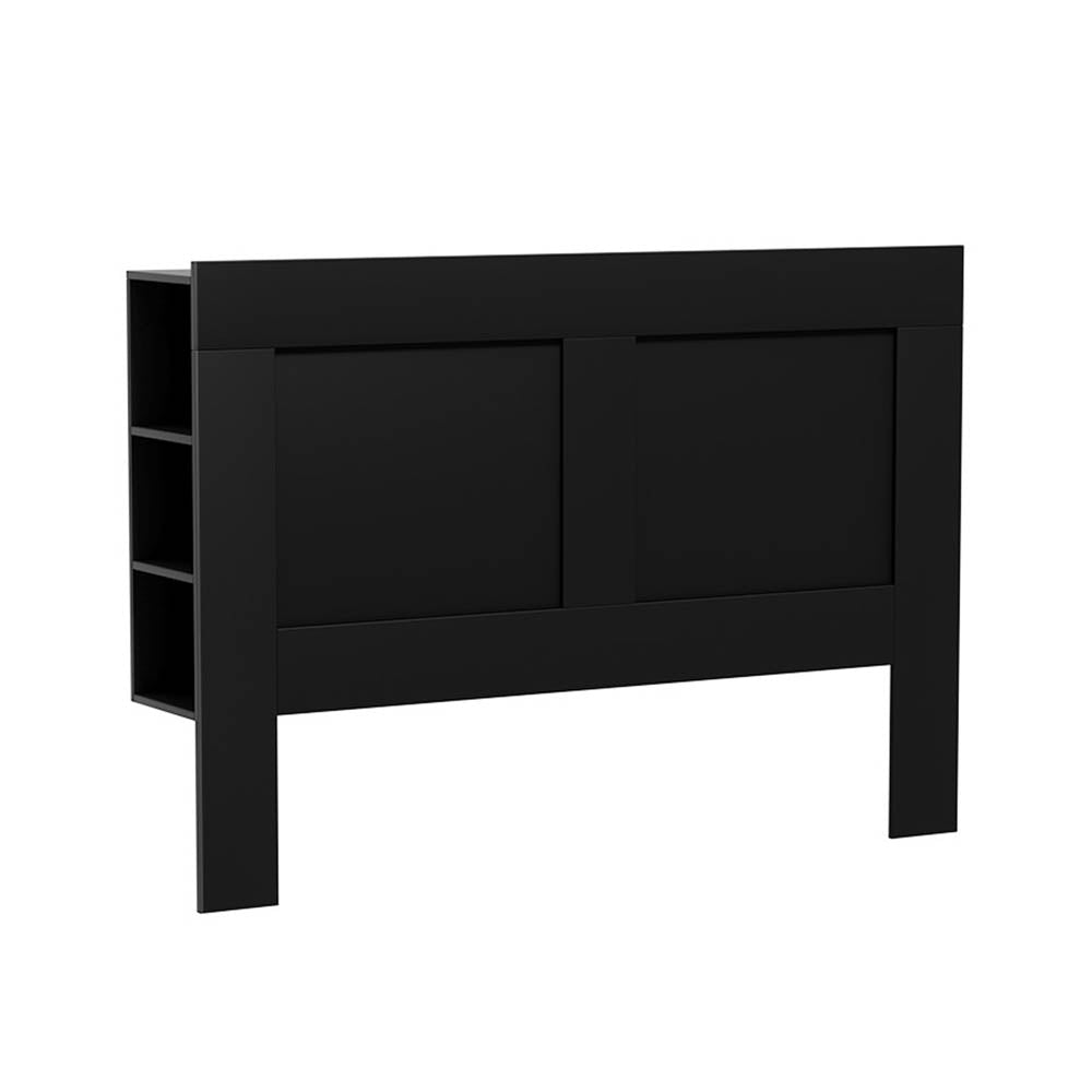 Beds & Bed Frames: Artiss Bed Head Headboard Queen with Shelves - CABI Black