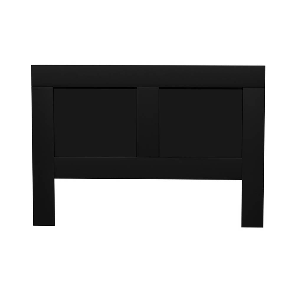 Beds & Bed Frames: Artiss Bed Head Headboard Queen with Shelves - CABI Black