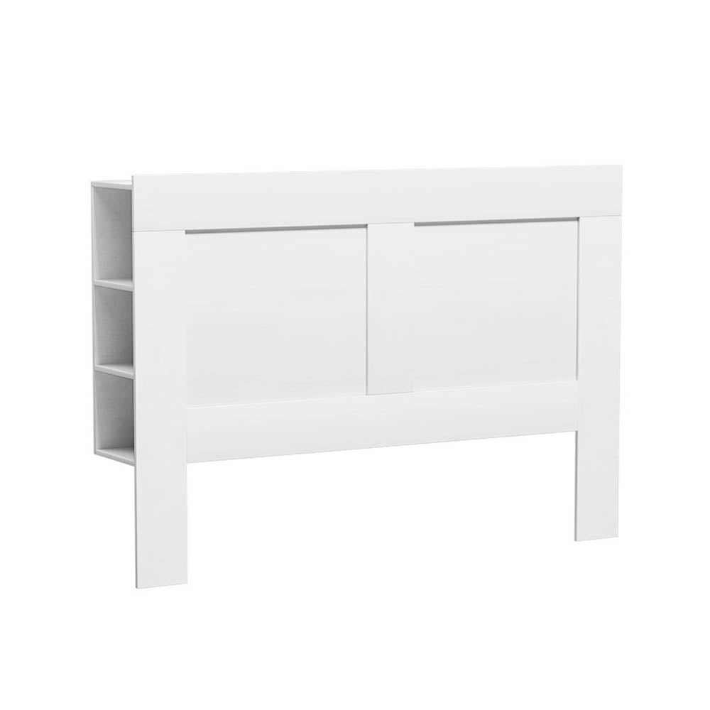 Beds & Bed Frames: Artiss Bed Head Headboard Queen with Shelves - CABI White