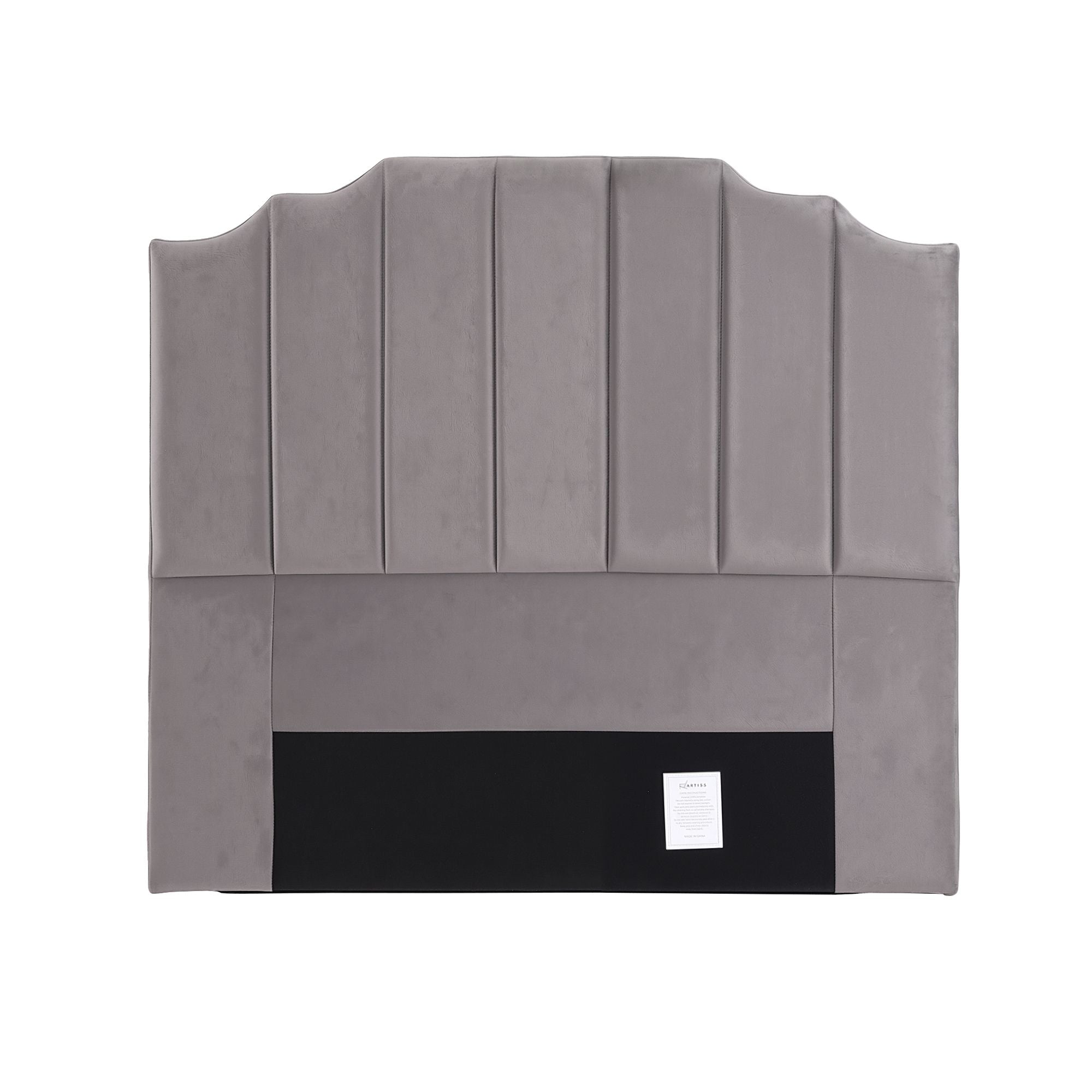 Artiss Bed Head Headboard Double Velvet 138CM - Grey