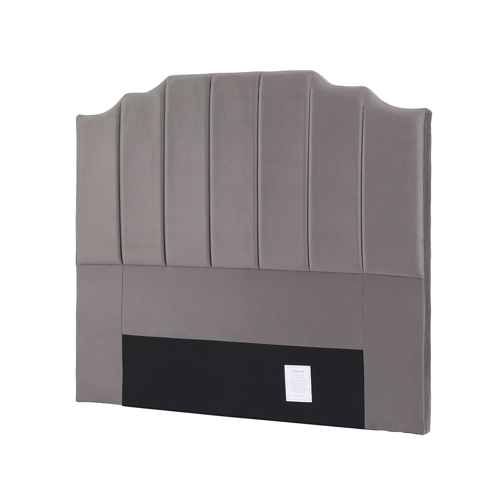 Artiss Bed Head Headboard Double Velvet 138CM - Grey