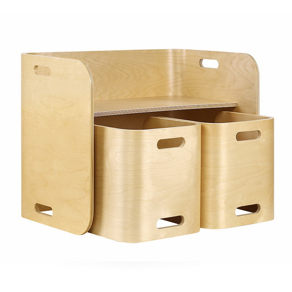 Kid's Tables, Chairs & Seats: Keezi 3PCS Kids Table and Chairs Set Multifunctional Storage Desk