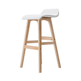 Artiss 2x Bar Stools Wooden Stool White