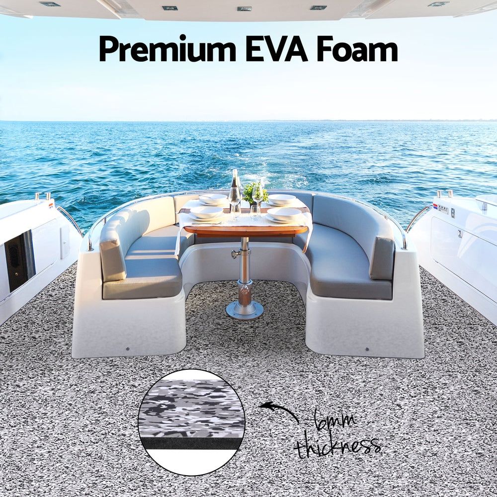Boating Accessories: Seamanship EVA Foam Boat Flooring Marine Mat Decking Sheet 240x90x0.6cm Camo