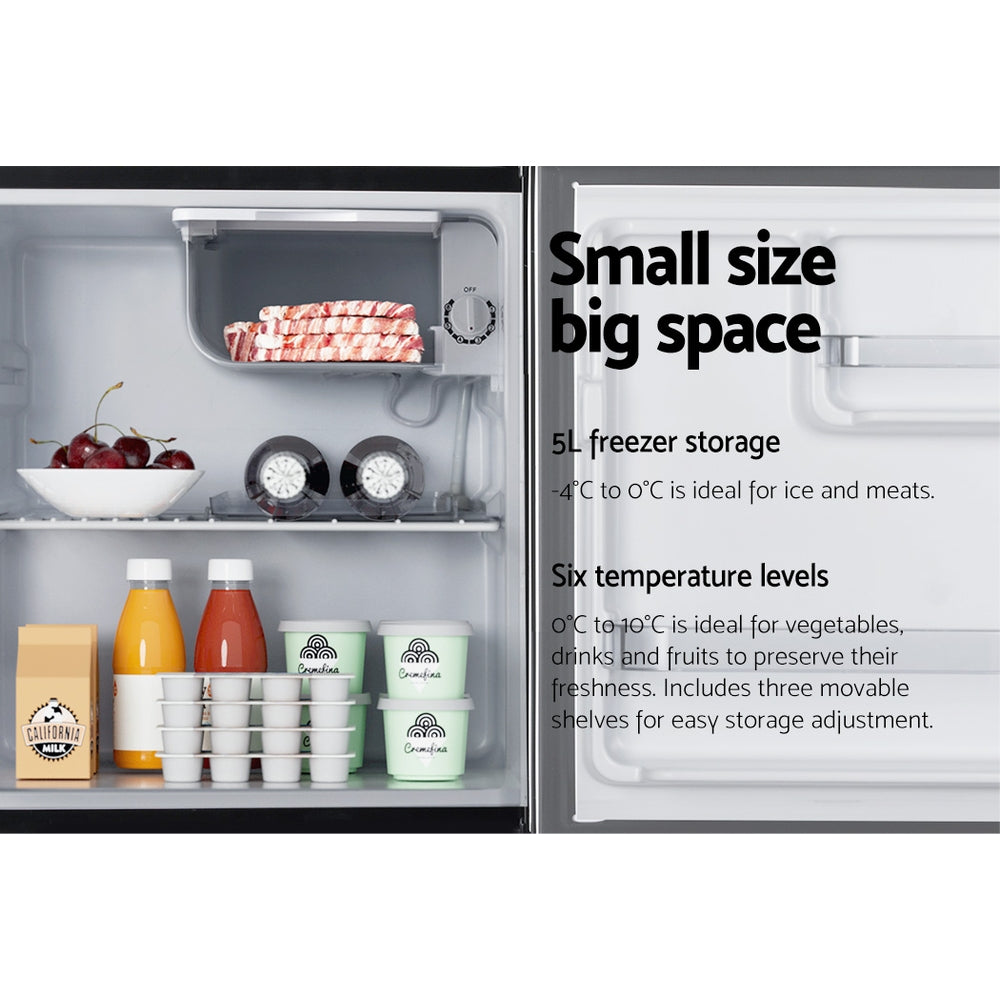Fridges: Devanti 48L Bar Fridge Black