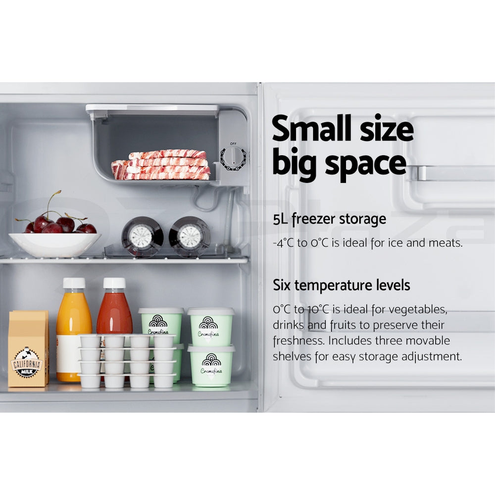 Fridges: Devanti 48L Bar Fridge White