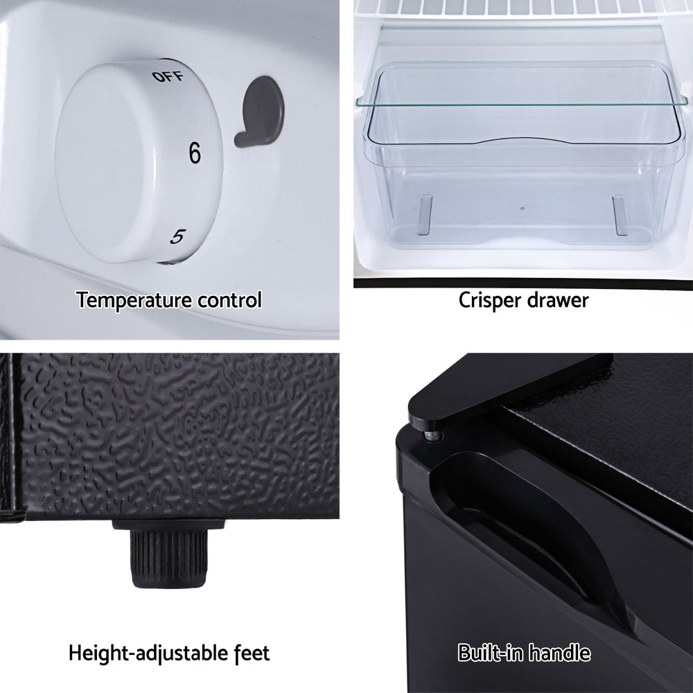 Fridges: Devanti 110L Bar Fridge Black