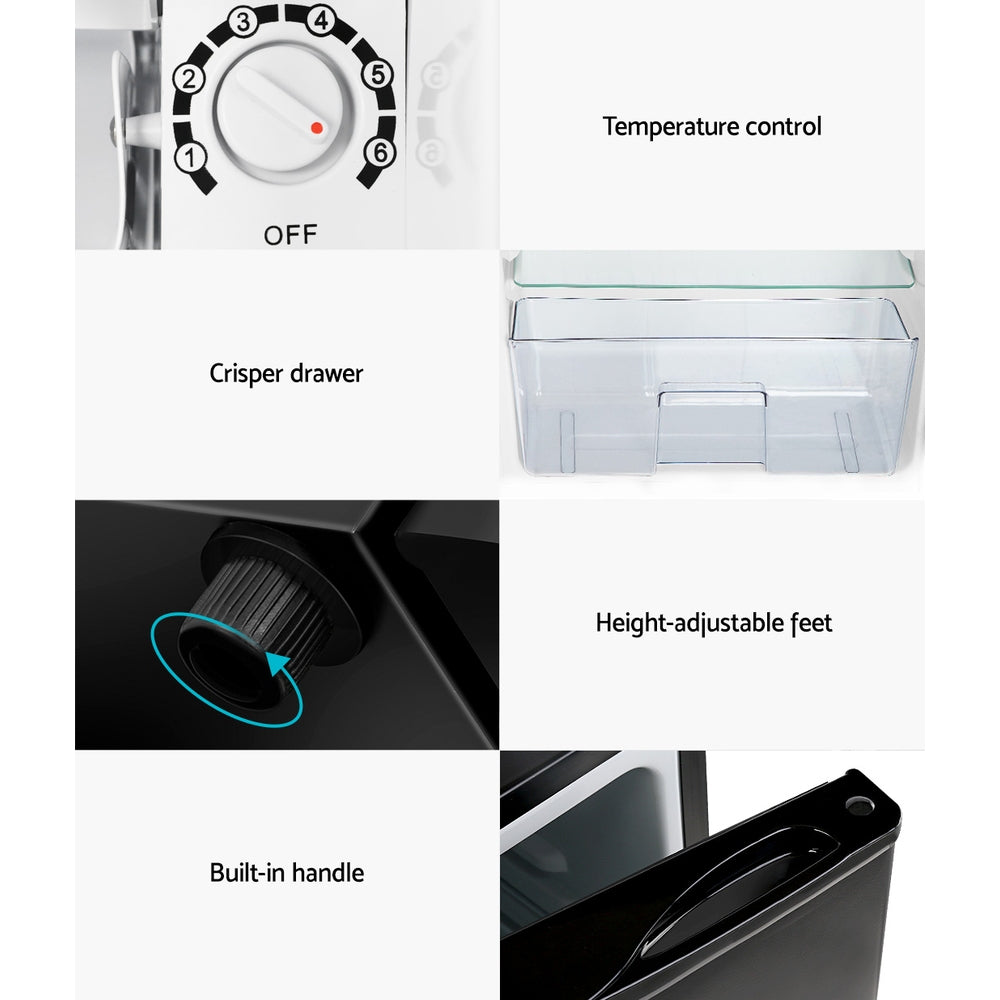Fridges: Devanti 95L Bar Fridge Black
