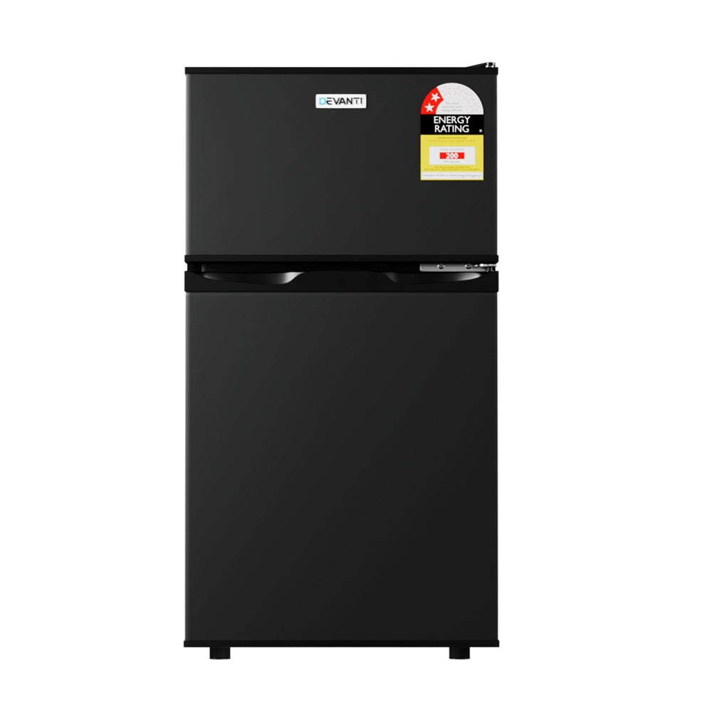 Fridges: Devanti 85L Bar Fridge Mini Freezer Refrigerator Black