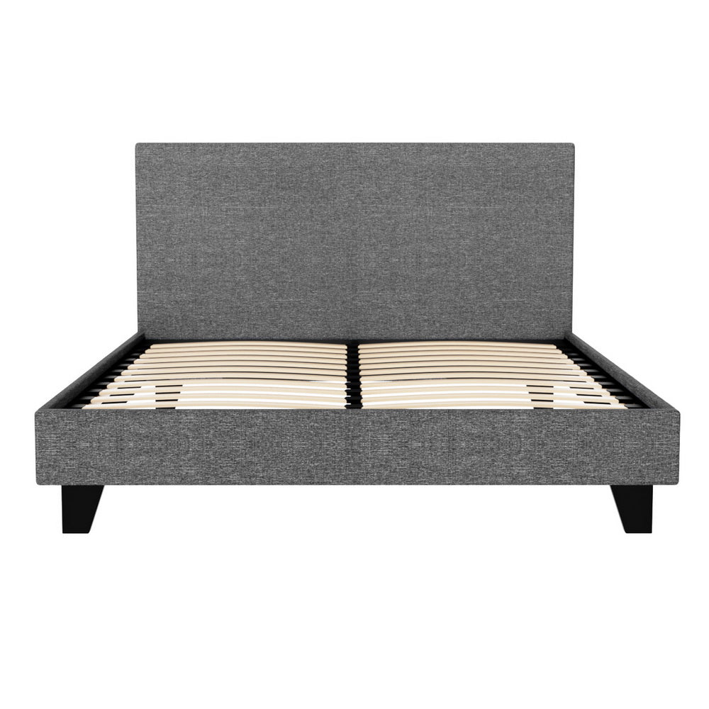 Beds & Bed Frames: Artiss Bed Frame Double Size Grey NEO