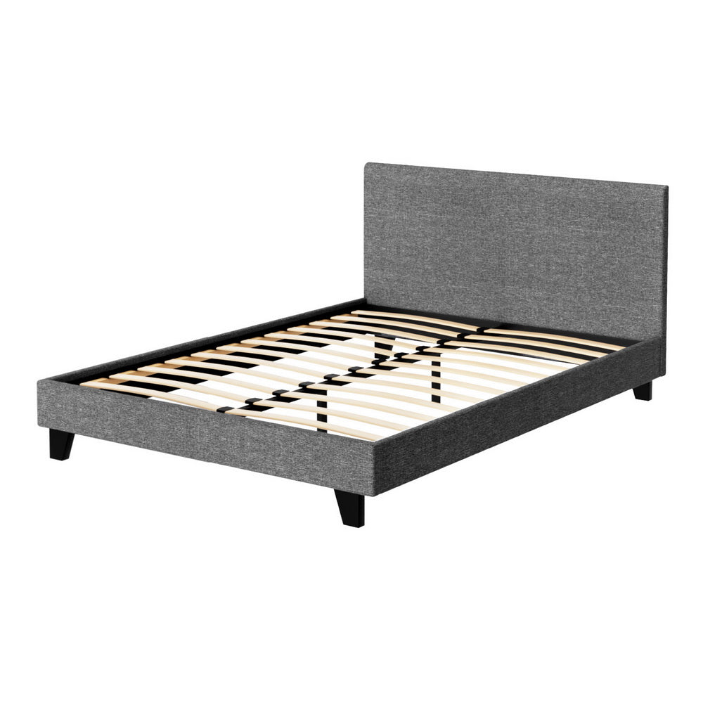 Beds & Bed Frames: Artiss Bed Frame Double Size Grey NEO