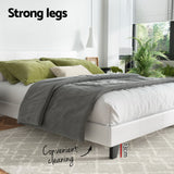 Beds & Bed Frames: Artiss Bed Frame Double Size White NEO