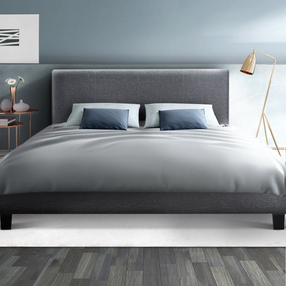 Beds & Bed Frames: Artiss Bed Frame Queen Size Grey NEO