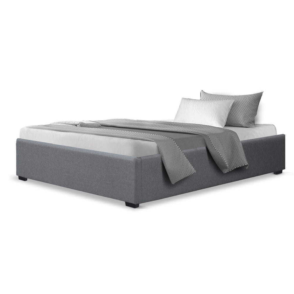 Beds & Bed Frames: Artiss Bed Frame King Single Size Gas Lift Base Grey TOKI