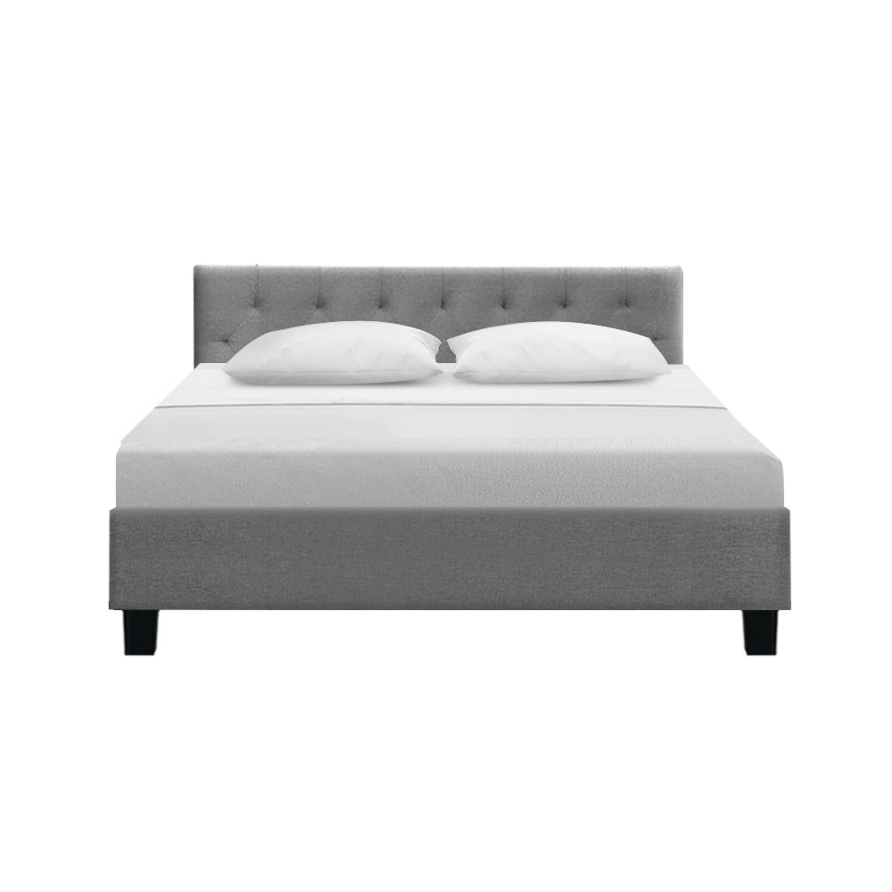 Beds & Bed Frames: Artiss Bed Frame Queen Size Grey VANKE