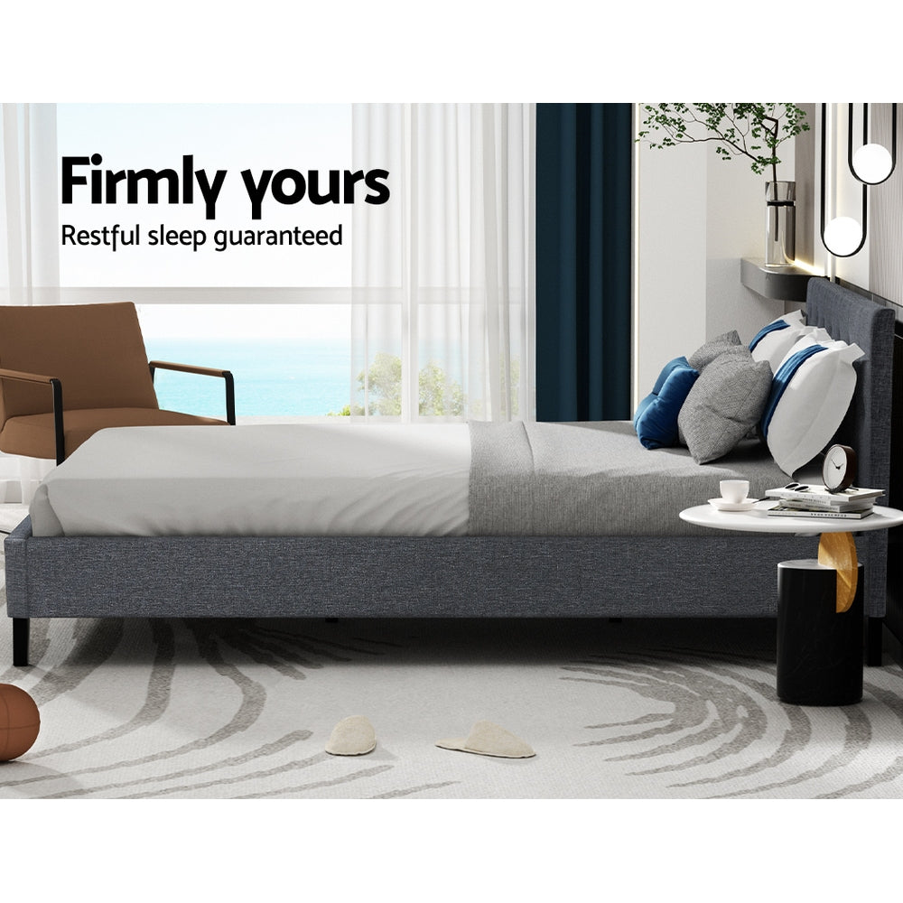 Beds & Bed Frames: Artiss Bed Frame Queen Size Grey VANKE