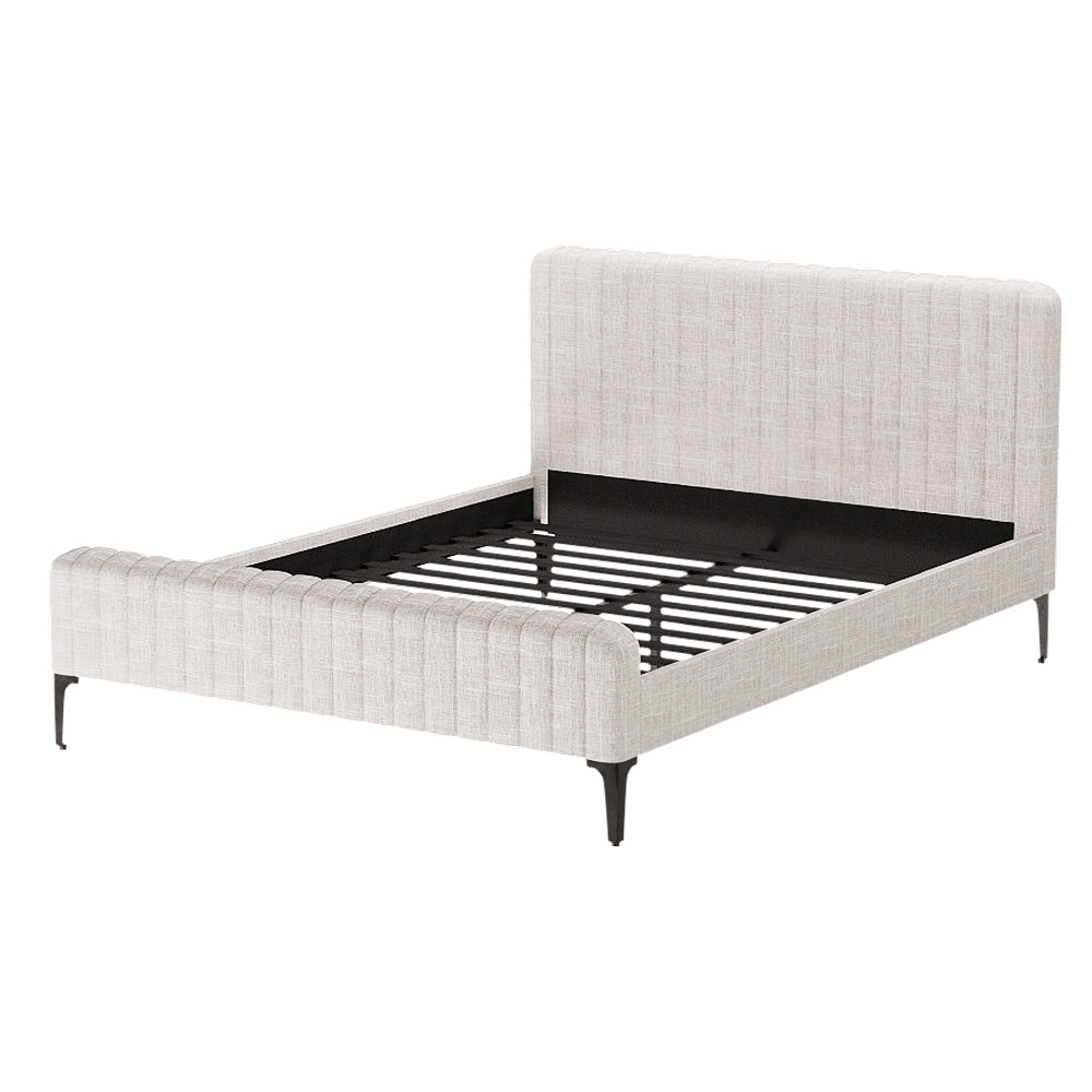 Beds & Bed Frames: Artiss Bed Frame Queen Size Beige AMMY