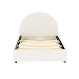 Beds & Bed Frames: Artiss Bed Frame Gas Lift Strorage Beds Base Platform Boucle Fabric King Single ELLA